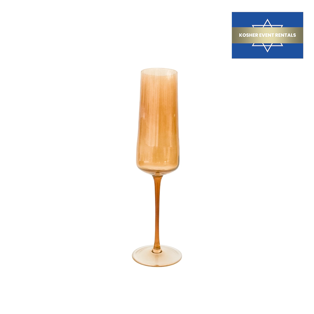 Hudson Stem Amber Champagne Flute