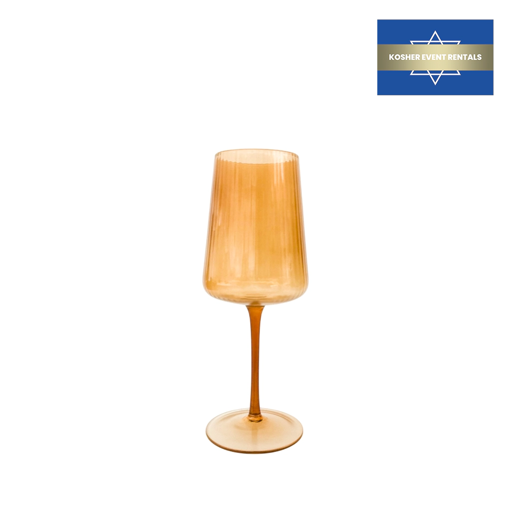 Hudson Stem Amber Large Wine Glass