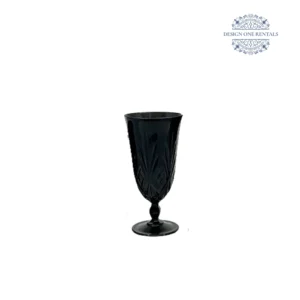 Crystal Cut Nero Water Goblet