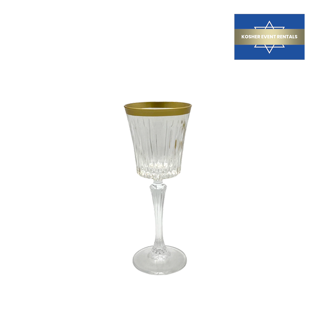 Gold Band Water Goblet