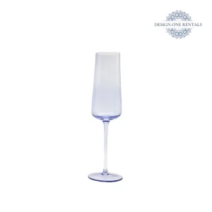 Hudson Stem Light Blue Champagne Flute