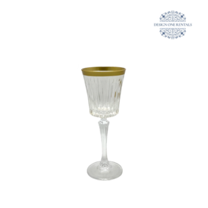 Timeless Thick Gold Band Water Goblet