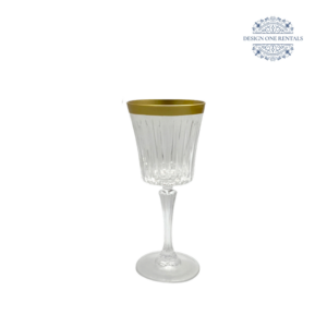 Timeless Thick Gold Band Wine Goblet