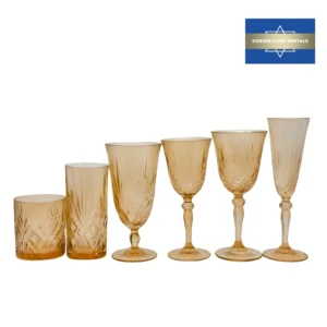 Crystal Cut Dark Amber Collection