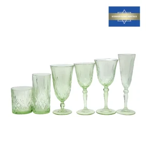 Crystal Cut Light Green Collection