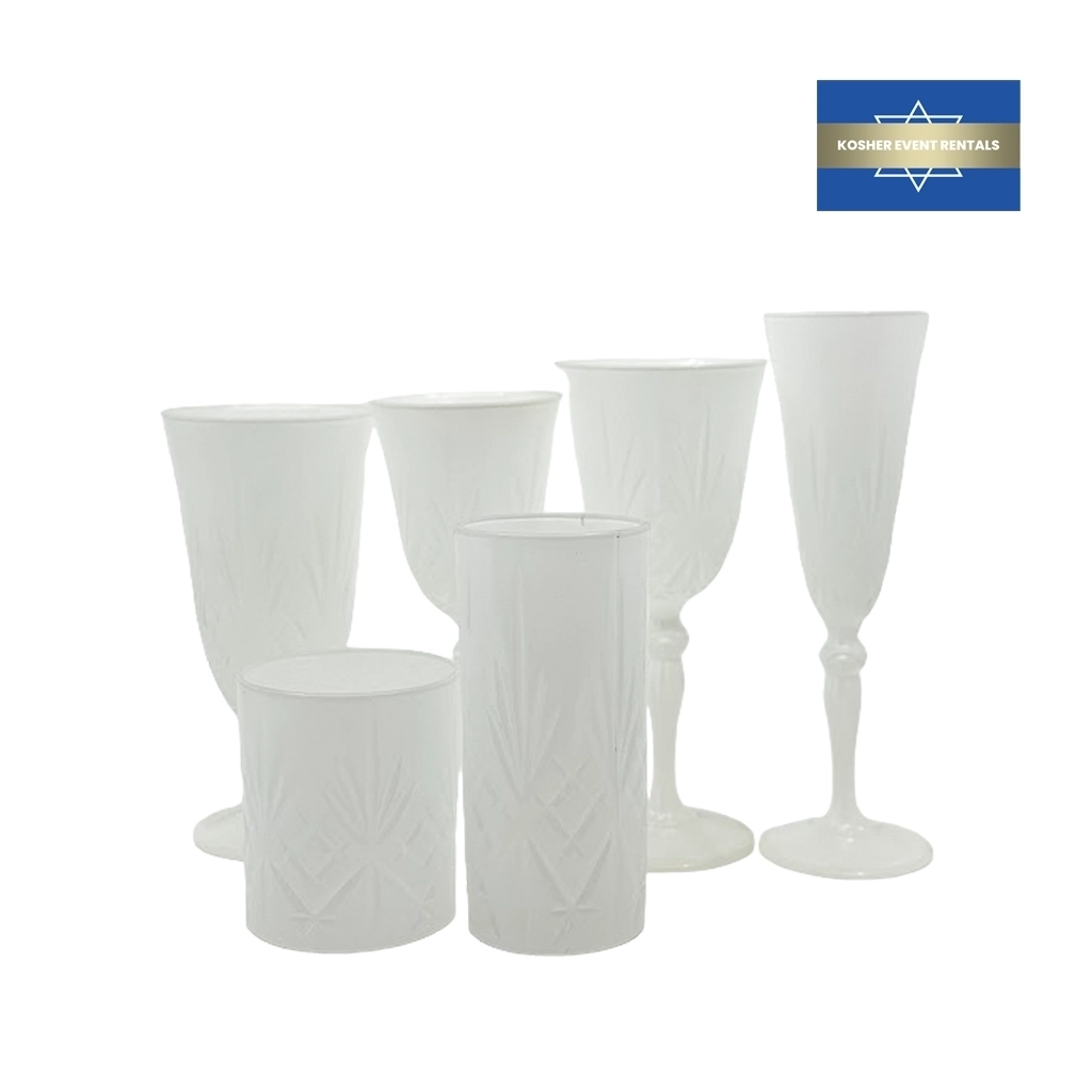 crystal cut white collection