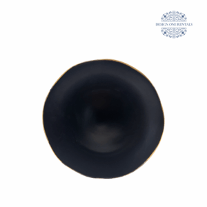 Gold Rim Charcoal Charger Plate