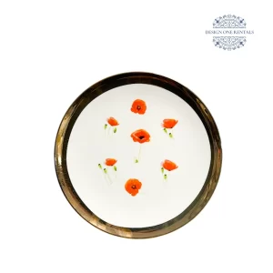 Poppy Charger Plate