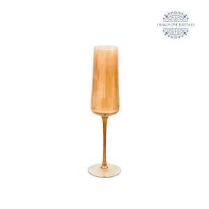 Hudson Stem Amber Champagne Flute