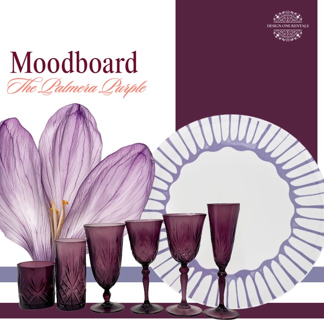 Palmera Purple Charger Plate