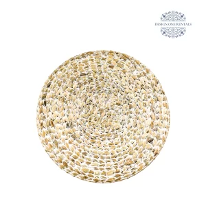 Antique Bamboo Charger Plate