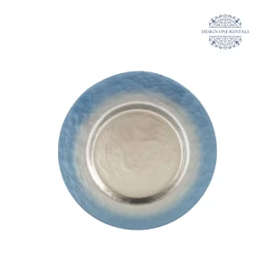The Blue Silver Hammered Charger Plate