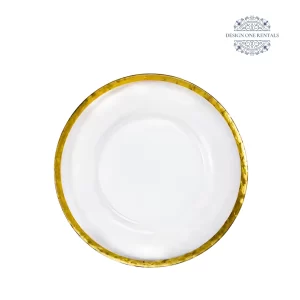 Thin Gold Rim Charger Plate