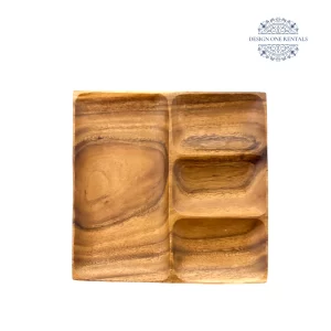 Wooden Square Charger Plate
