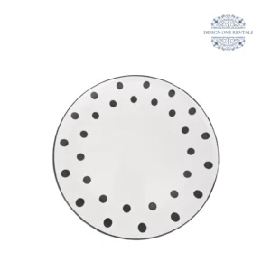 Dots Nero Charger Plate