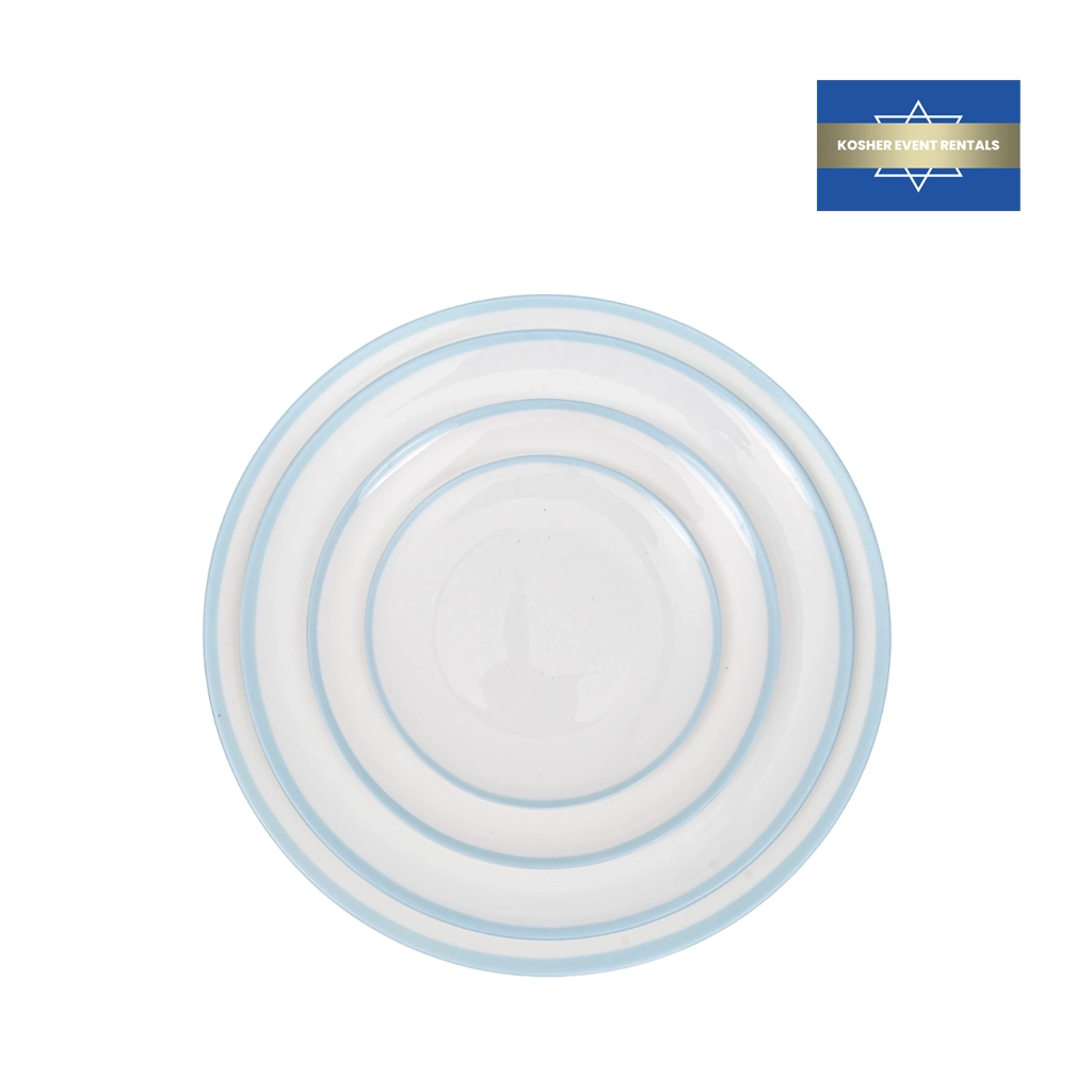 Edge Light Blue Collection Dinner Plate