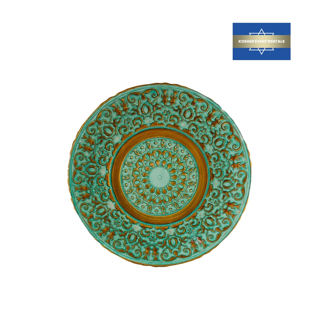 Egyptian Verde Charger Plate