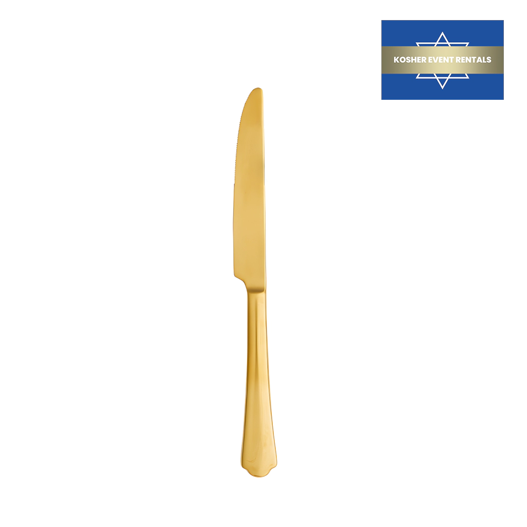 Ethan Brushed Gold Dinner Knife