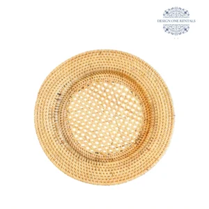 Honey Rattan Charger plate