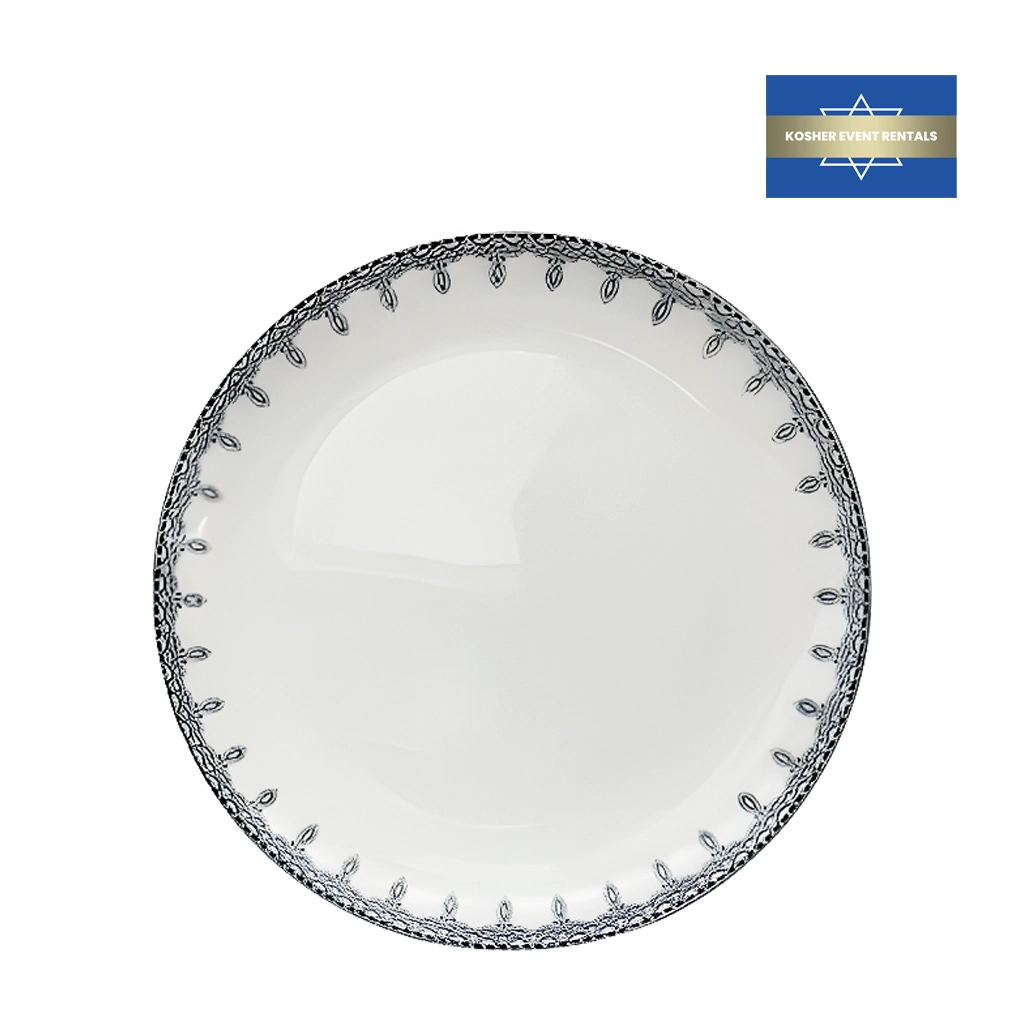 Noble Silver Black Charger Plate