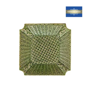 Raised Leaf Verde Charger Plate