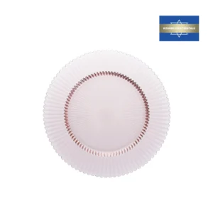 Ribbed Pink Charger Plate