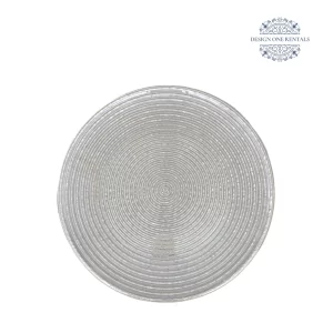 Silver Luster Charger Plate