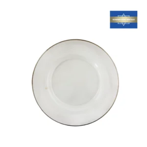 Silver Rim Charger Plate