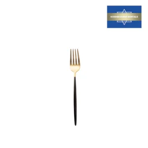 Two Tone Black and Champagne Small Fork