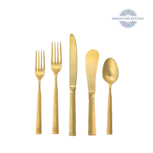 Vivi Brushed Gold Collection Flatware