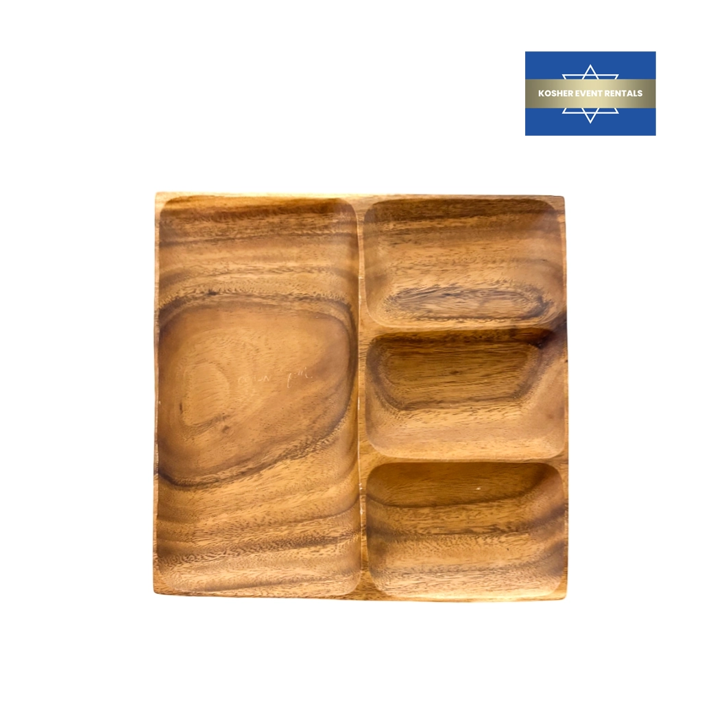 Wooden Square Charger Plate