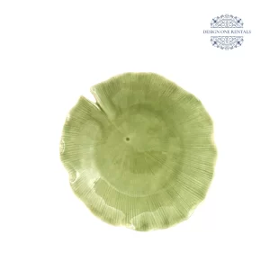 lily pad sage china plate