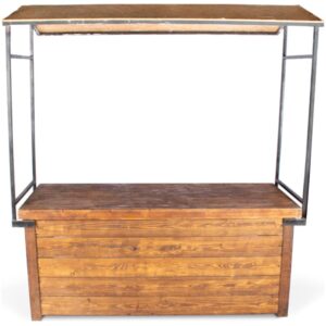 7' Rustic Buffet With Roof