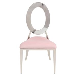 Pink Kaya O Silver Chair