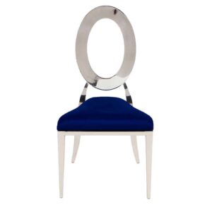 Blue Kaya O Silver Chair