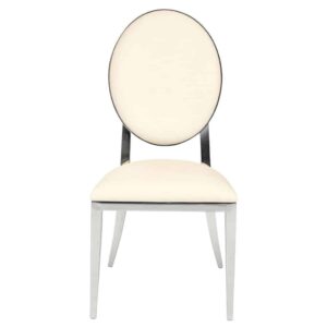 Ivory Kaya Solid Silver Chair