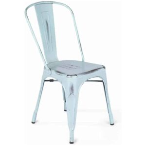 Sky Blue Metal Chair
