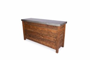 Rustic Bar (Stainless Steel Top)