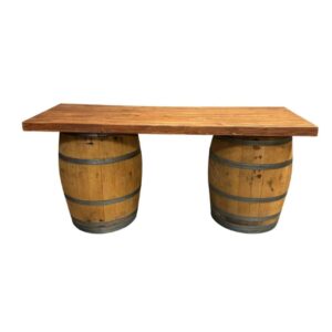 Rustic Wine Barrels Table