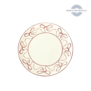 red bow 10.5inch dinner plate