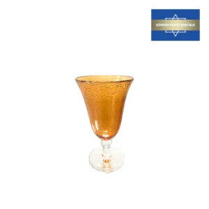 Amber Water Goblet