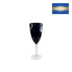 Black Wine with Clear Stem