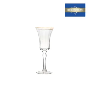 Maria Gold Clear Red Wine Glass