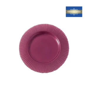 Ribbed Plum Charger Plate