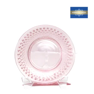 Hobnail Pink 8inch dinner plate